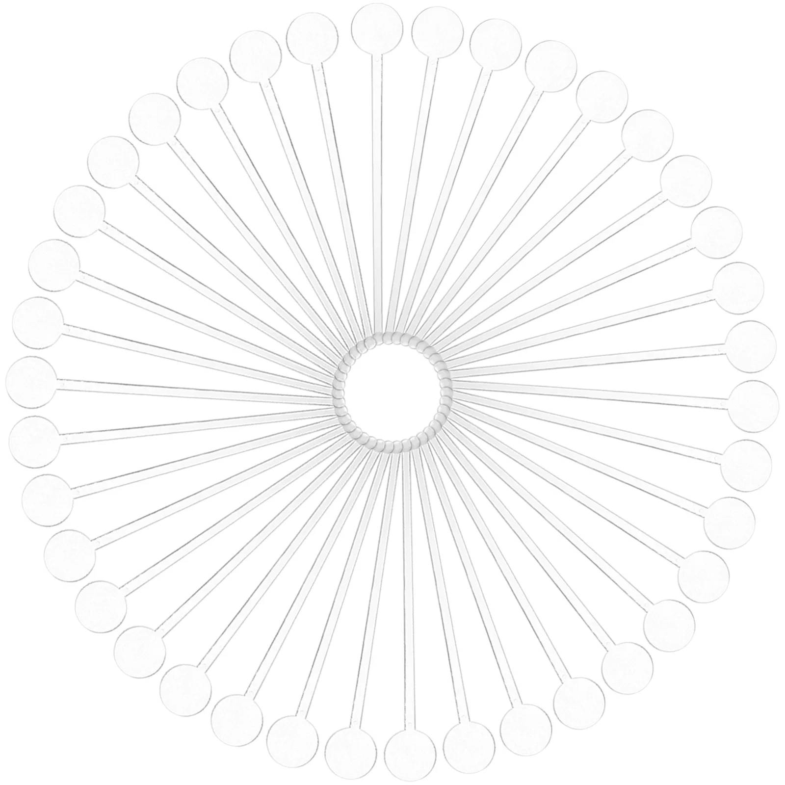 

80 Pcs Cake Coffee Drink Stirring Sticks Round Tip Swizzle Cocktail Rods Plastic Mixing Beverage Stirrer