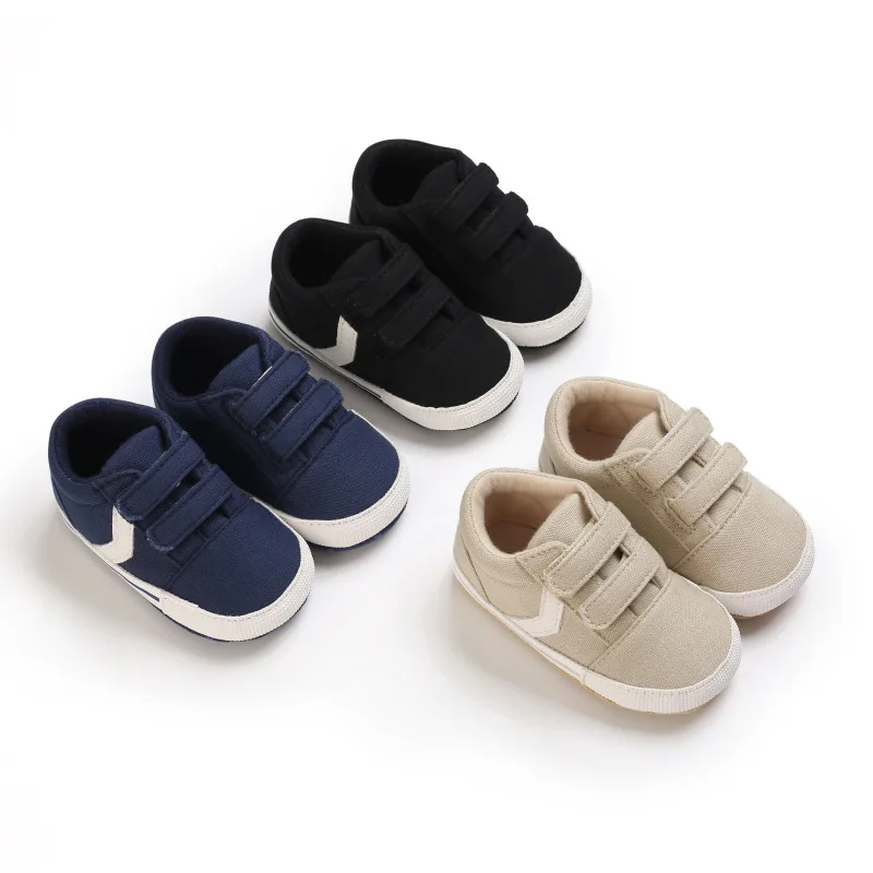 

Newborn Baby Boys Shoes Soft Sole Pram Shoes Baby Shoes Spring/Autumn Canvas Sneakers Trainers Casual Shoes