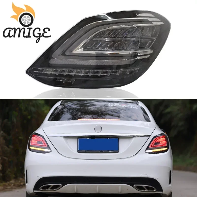 Автомобильные светодиодные задние фонари для Mercedes Benz C180 C200 C300 W205 отражатель
