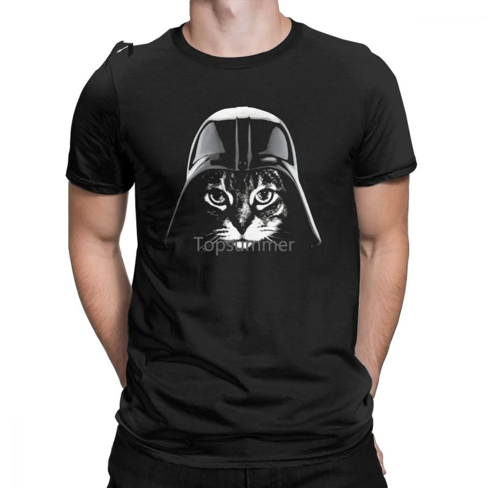 

Men Samurai Cat T Shirts Claw Lover Kitten Love Meow Animal Funny Pet Cotton Clothing Short Sleeve Tee Shirt Printed T-Shirt
