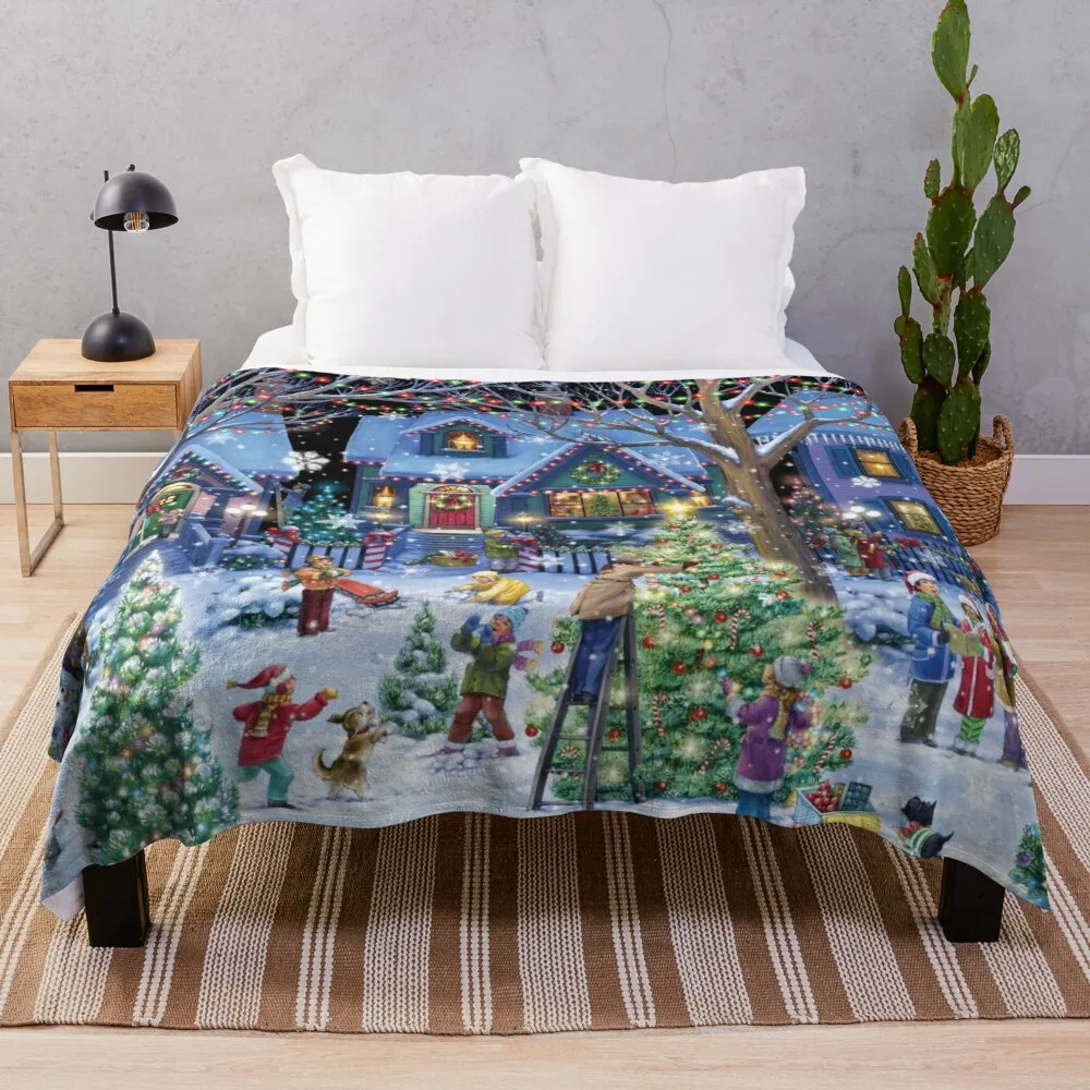 

Decorating for Christmas Throw Blanket luxury brand blanket furry blanket