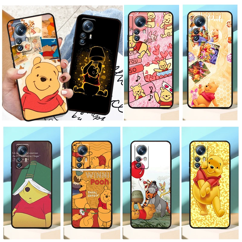 

Disney Winnie the Pooh Phone Case For Xiaomi Mi 12X 12 11 11T 11i 10T 10 Pro Lite Ultra 5G 9T 9SE A3 4G Fundas Black Soft