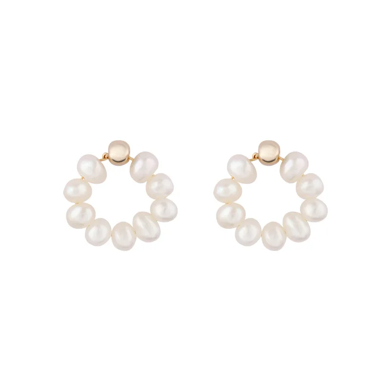 

Женские серьги-гвоздики из серебра 925 пробы, с бусинами