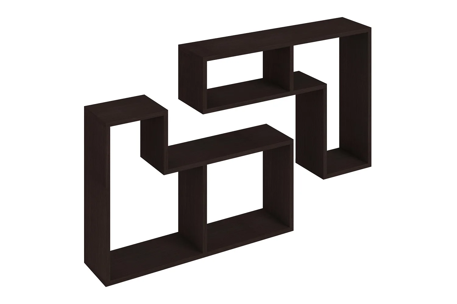 Полка ОмскМебель ПЛ18 Аш Шимо Дарк ЛДСП Он