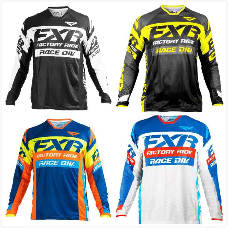 

Downhill Jersey Motocross Men's MTB Tshirt Motocycle MX Racing Cycling DH Off-road Quick Dry Long Sleeve FXR DH MTB