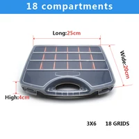 Пластиковый ящик для хранения электроники, 12-24 отсеков (на выбор)#5