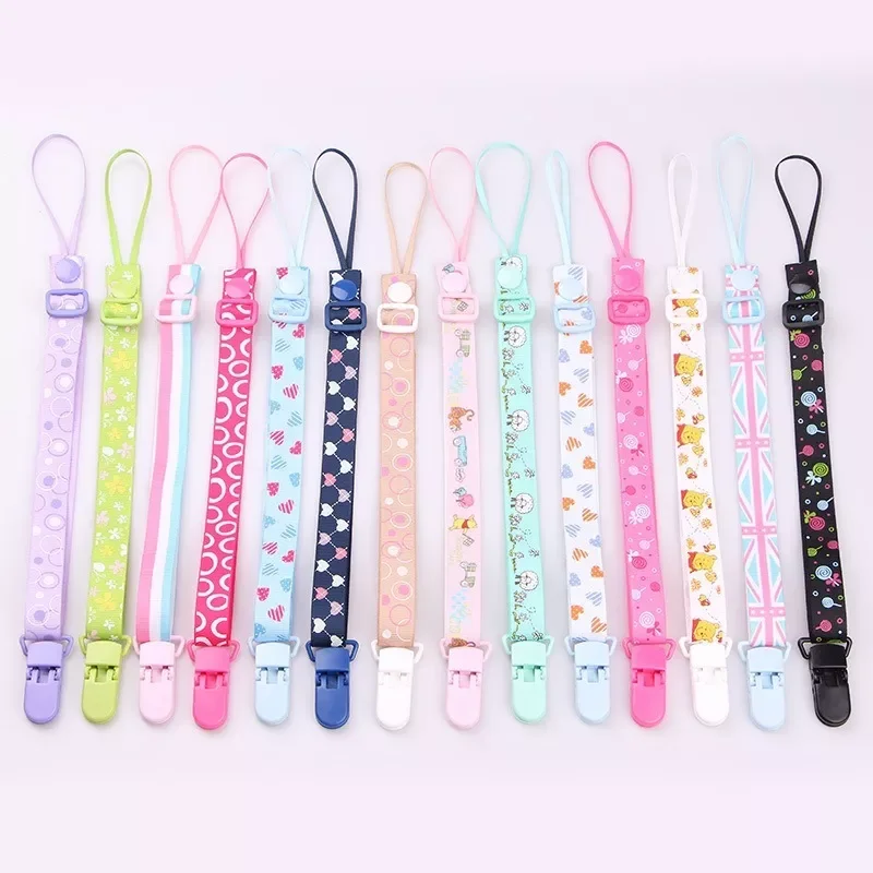 Comfortable Material Pacifier Cute Baby Clips Chain Dummy Clip Holder Nipples Children Cartoon Pacifier Clip Soother Holder