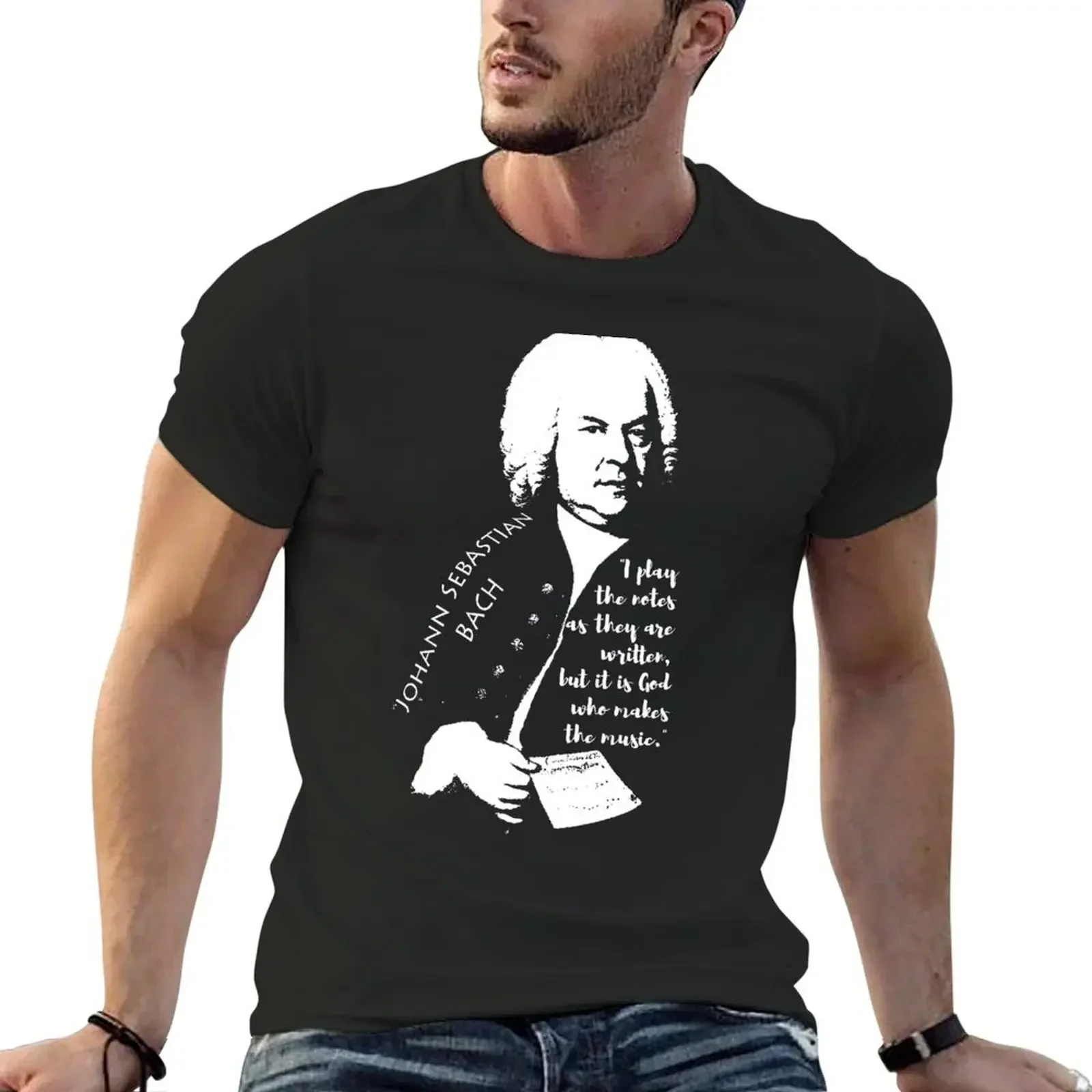 Футболка Johann Sebastian Bach мешковатые рубашки рубашка на заказ футболки с аниме