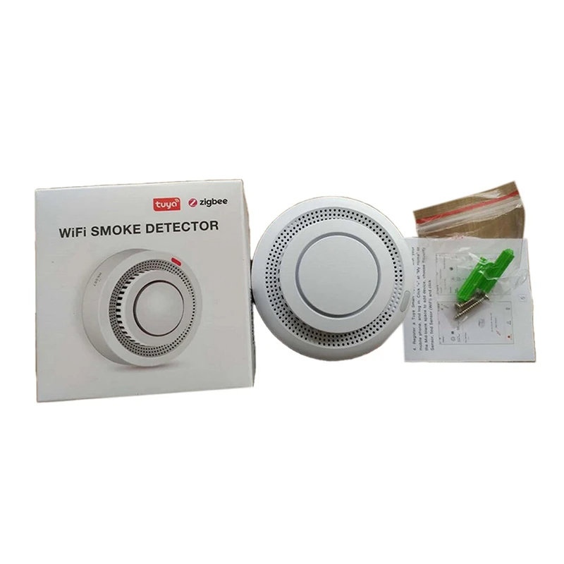 

Zigbee Version Graffiti Smoke Sensor Intelligent Smoke Detector Tuya Multi-Function Portable Smoke Alarms Durable
