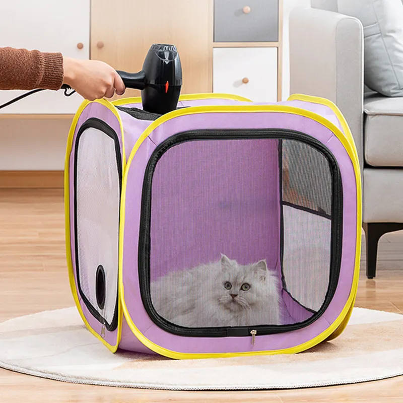 

Dog Hair Dryer Bag Dryer Box Pet Bathing Dog Grooming Foldable Drying Box Dogs Hair Dryer Bag Pet Grooming Cat Cleanong Box Pets