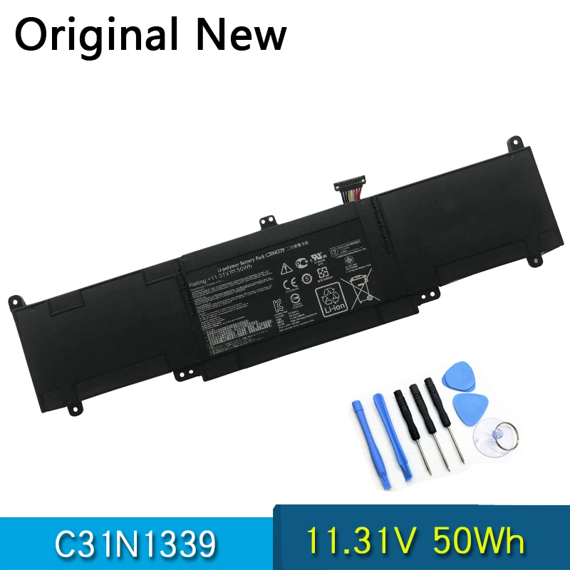 

Новый оригинальный C31N1339 Аккумулятор для ноутбука ASUS ZenBook UX303L UX303LN TP300L TP300LA TP300LJ Q302L Q302LA Q302LG 11,31 V 50Wh