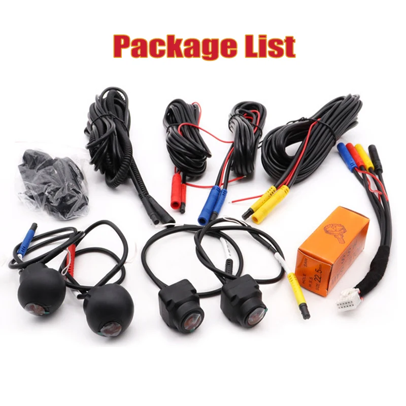 

360 ° панорамная камера 3D AHD 1080P/720P задняя/передняя/левая/правая 360 камера вид с птицы для автомобиля Android Радио мультимедийный плеер