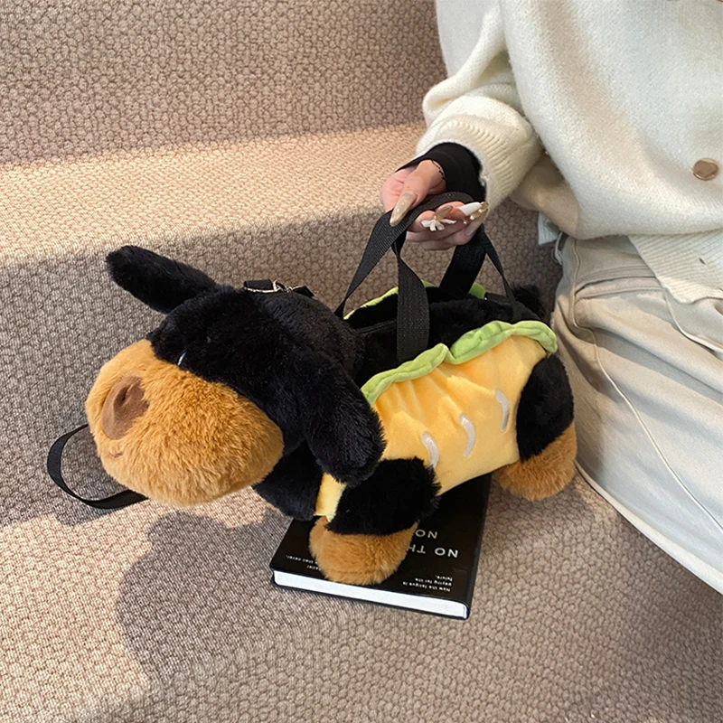 Женская сумка Kawaii в японском стиле плюшевая на плечо с героями мультфильмов для