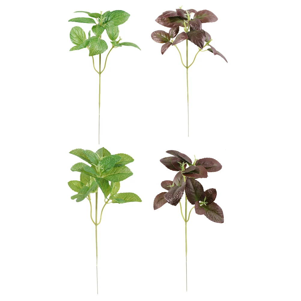 

Stems Artificial Faux Greenery Fakeflower Leaves Leafgreen Foliage Mint Diy Decor Arrangement Wedding Branch Decoration