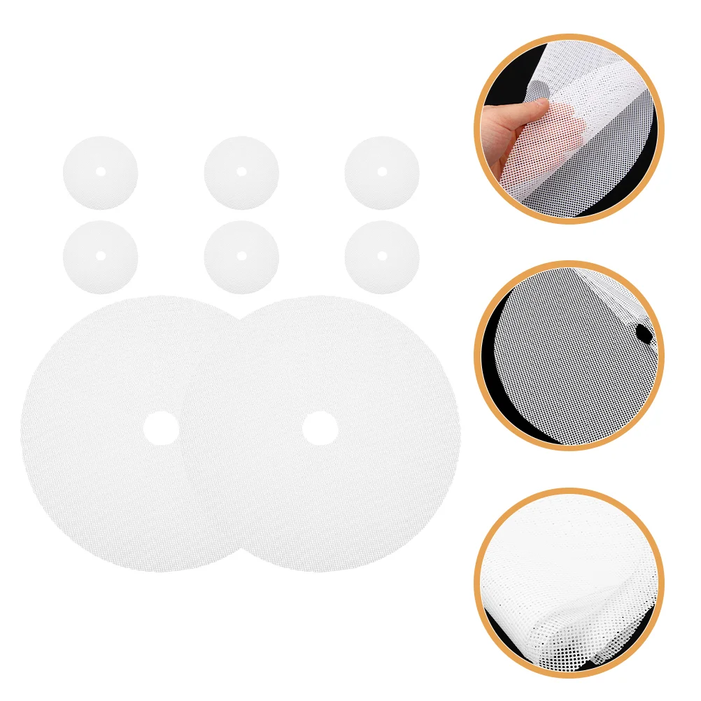 8 Pcs Silicone Tray Dryer Pad Dehydrator Silicone Pads Mats Jerky Butcher Shop 33X33CM Food Liner White Silica Gel
