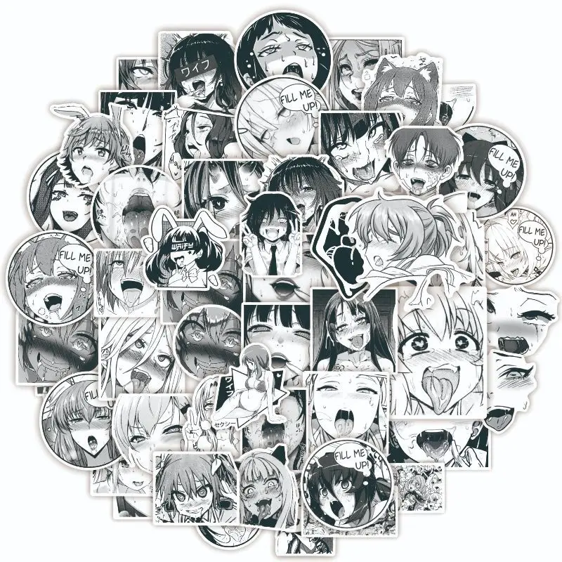 

10/30/50 шт., женские черно-белые наклейки на шлем