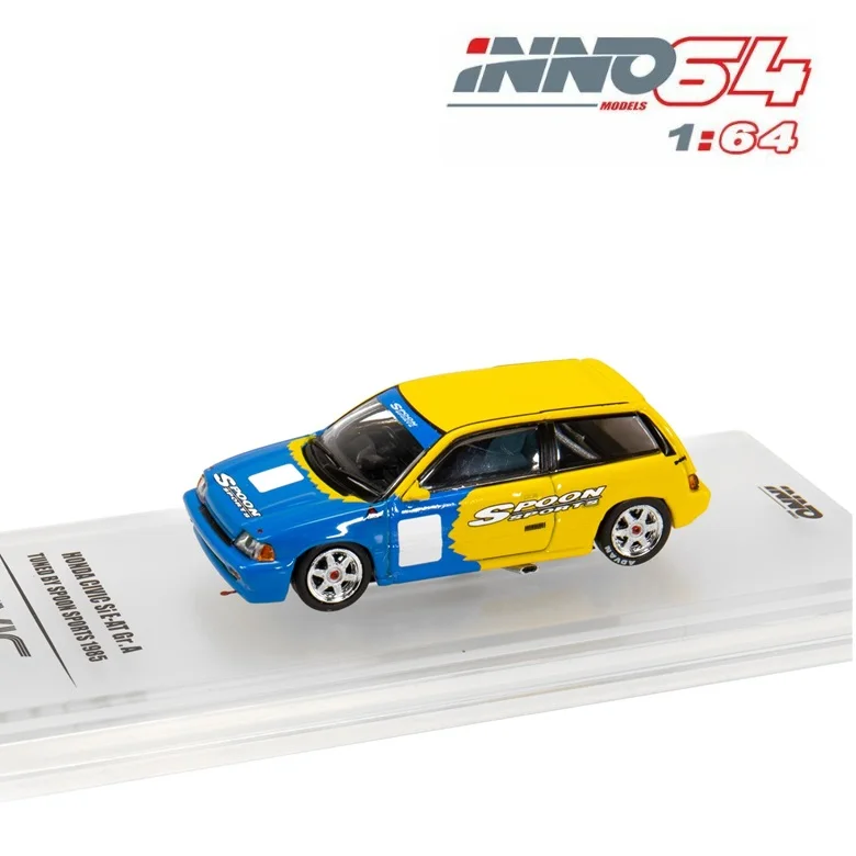

INNO64 1:64 Honda Civic Si E-AT Spoon 1985 Racing Diecast Model Car