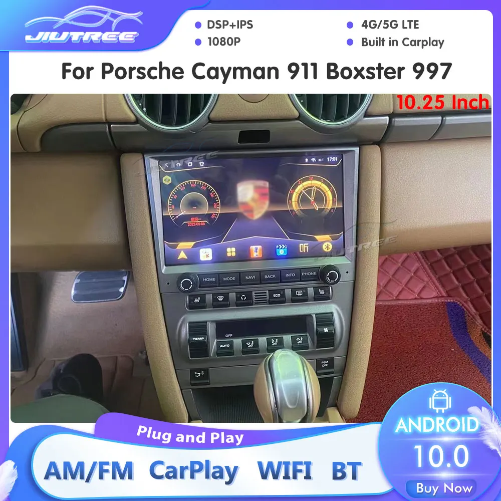 สำหรับ Porsche Cayman Boxster 911 997รถวิทยุ Android นำทาง GPS เครื่องเล่นสเตอริโอ Original สไตล์ Carplay DSP