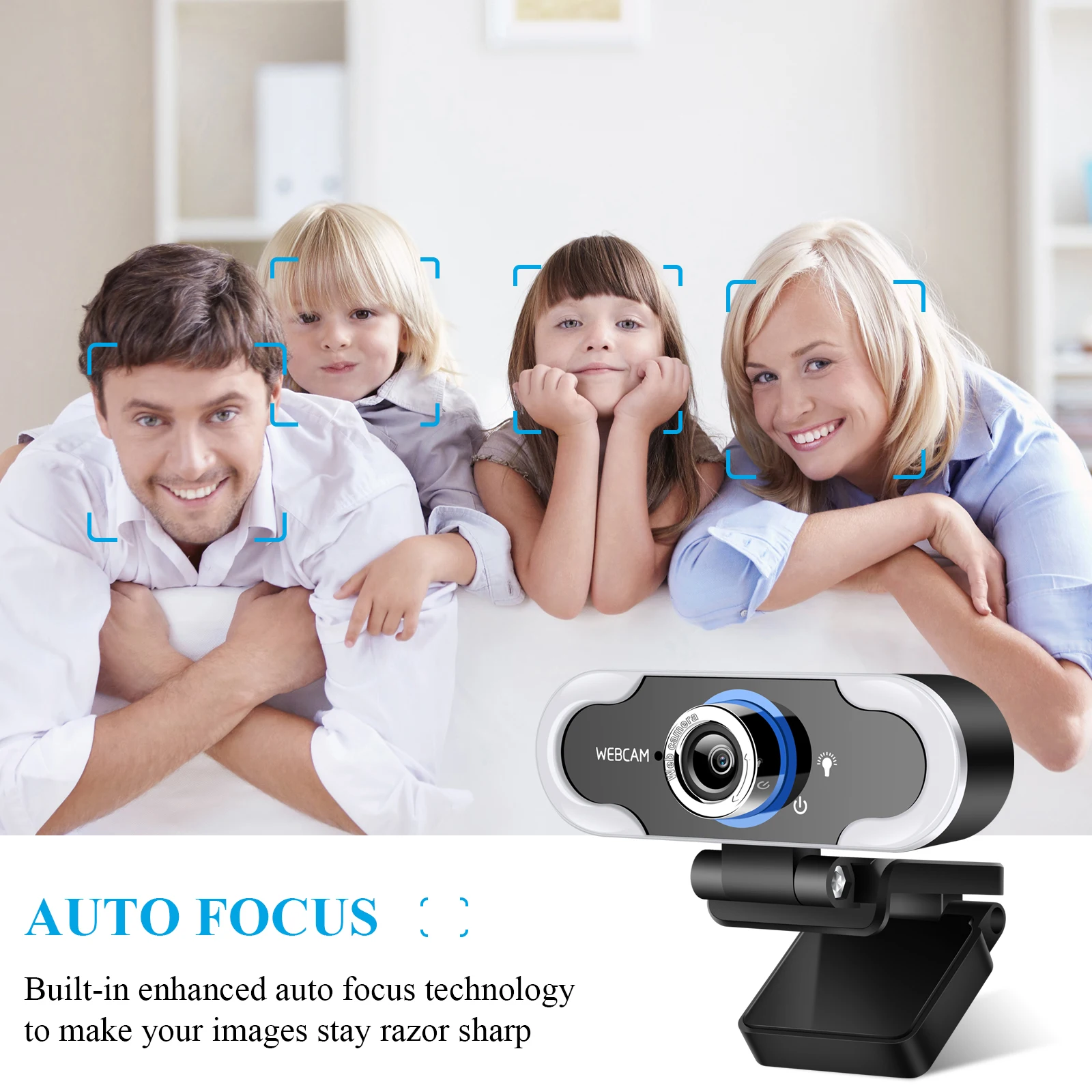 

2022 2K Full HD 1080P Webcam With Microphone PC Web Camera USB Web Cam Computer Camera With LED Ring Fill Light For Live Video