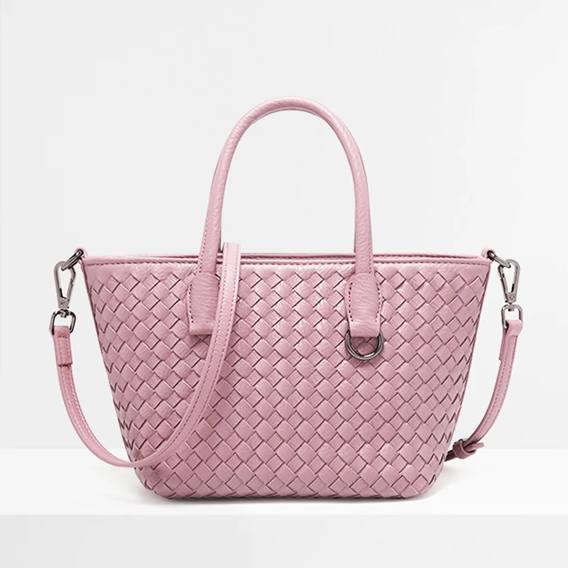 

Handbags And Purses Fashion Weave Tote Bags For Women Luxury Designers 2023 New In PU Cross Braid Top Handle Shoulder Messenger