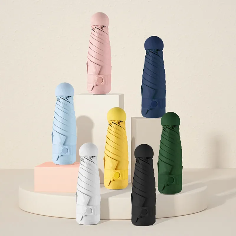 

NEW Mini Capsule Umbrella Light Sunny Rainy Umbrella Women Anti-UV Sunshade Umbrella Pocket Sunscreen Umbrella Portable Paraguas