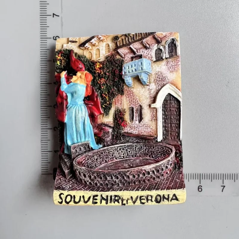 Фото Италия Магниты на холодильник Туристический сувенир Colosseo Milano Rome Toscana Madrid Siena Matera Pompei Наклейки на холодильник Домашний декор №4