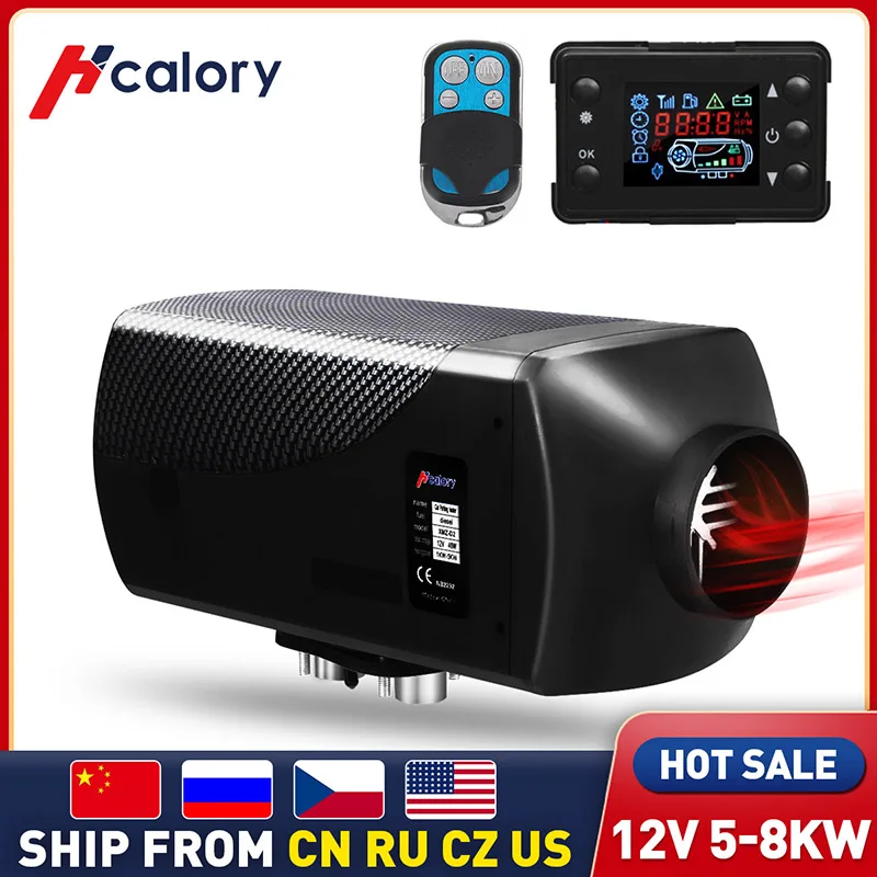 $84.00 Hcalory Car Heater 5-8KW 12V Air Diesels Heater Parking Heater With Remote Control LCD Monitor for RV, Motorhome , Trucks, Boats