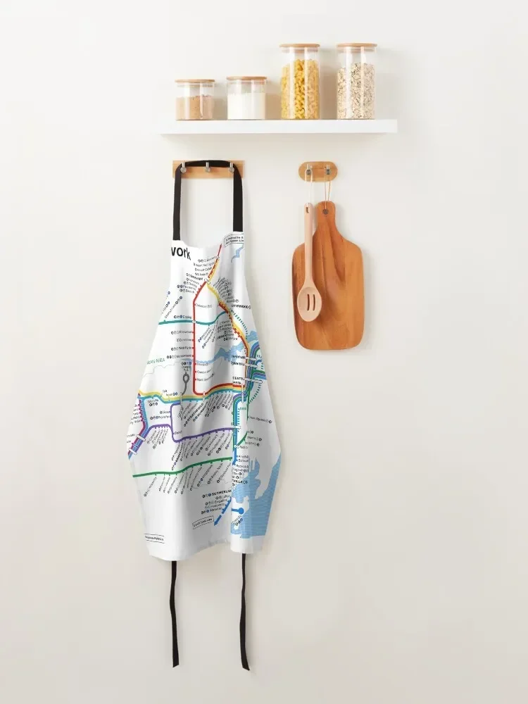 Схема железной дороги Sydney Suburban 2021-2000 Стильный фартук для кухни и дома кухонные