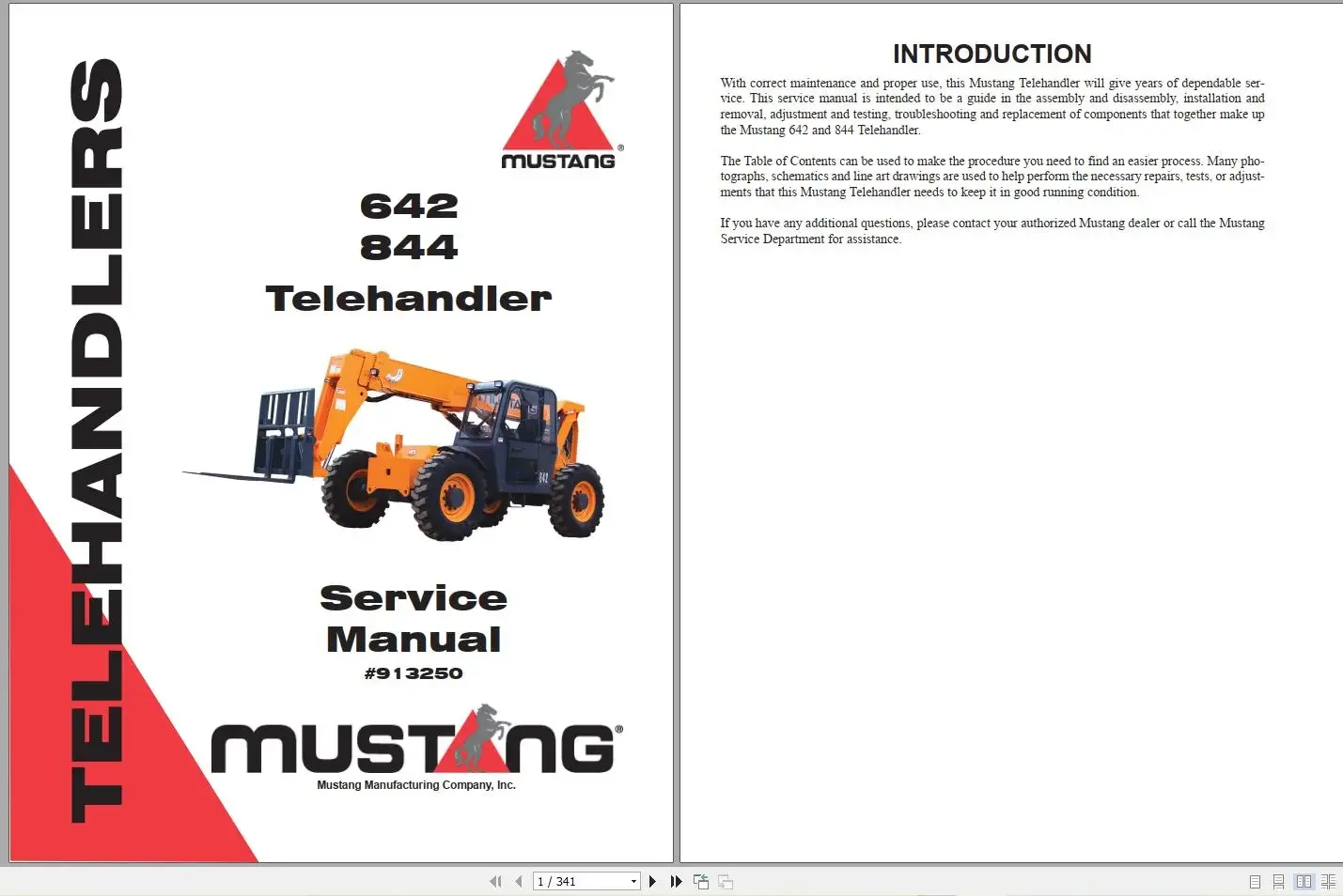 Тяжелое оборудование Mustang Machinery 4 14 ГБ PDF 2022 сервисные инструкции DVD