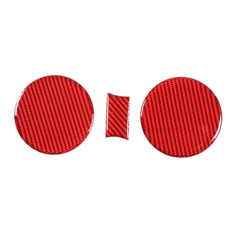 

Car Soft Carbon Fiber Central Control Cup Holder Slot Pad Cover Trim For Honda Civic 2022 Red