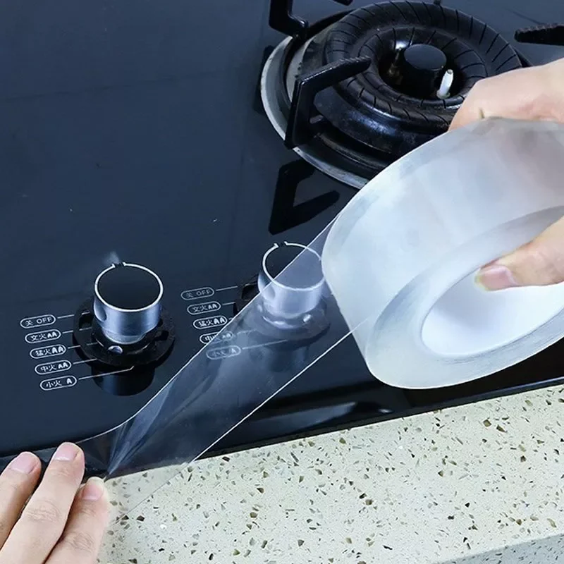 

Bathroom Kitchen Shower Waterproof Mould Proof Tape Sink Bath Sealing Strip Tape Self Adhesive Waterproof Adhesive Nano Tape