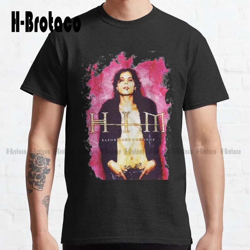 Красивая модель ему группы Vv H I M Хэллоуин Праздник Классическая футболка
