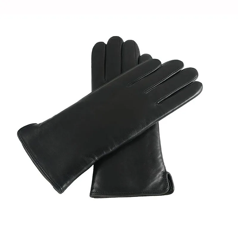 

2022 Winter Super Warm Genuine Leather Gloves for Women Fashion Thick Gloves Ladies Snow Skiing Sheepskin Fur Wool Gloves