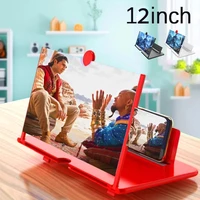 3d mobile phone screen magnifier hd video amplifier stand bracket with movie game magnifying folding phone desk tablet holder