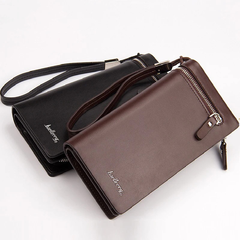 Clutch Male Men's Wallet Luxury Brand Id Holder Purse for Men Cover on the Passport Bag for Phone Coin Purses Cardholder Card