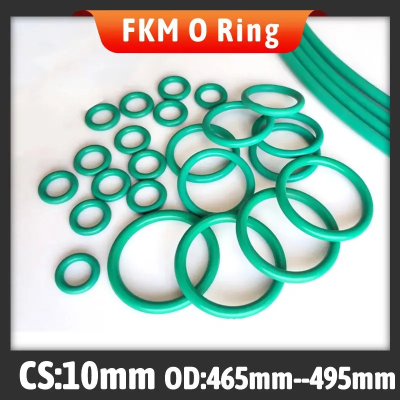 

Fluorine rubber FKM O-ring CS 10mm / OD 465/470/475/480/485/490/495mm
