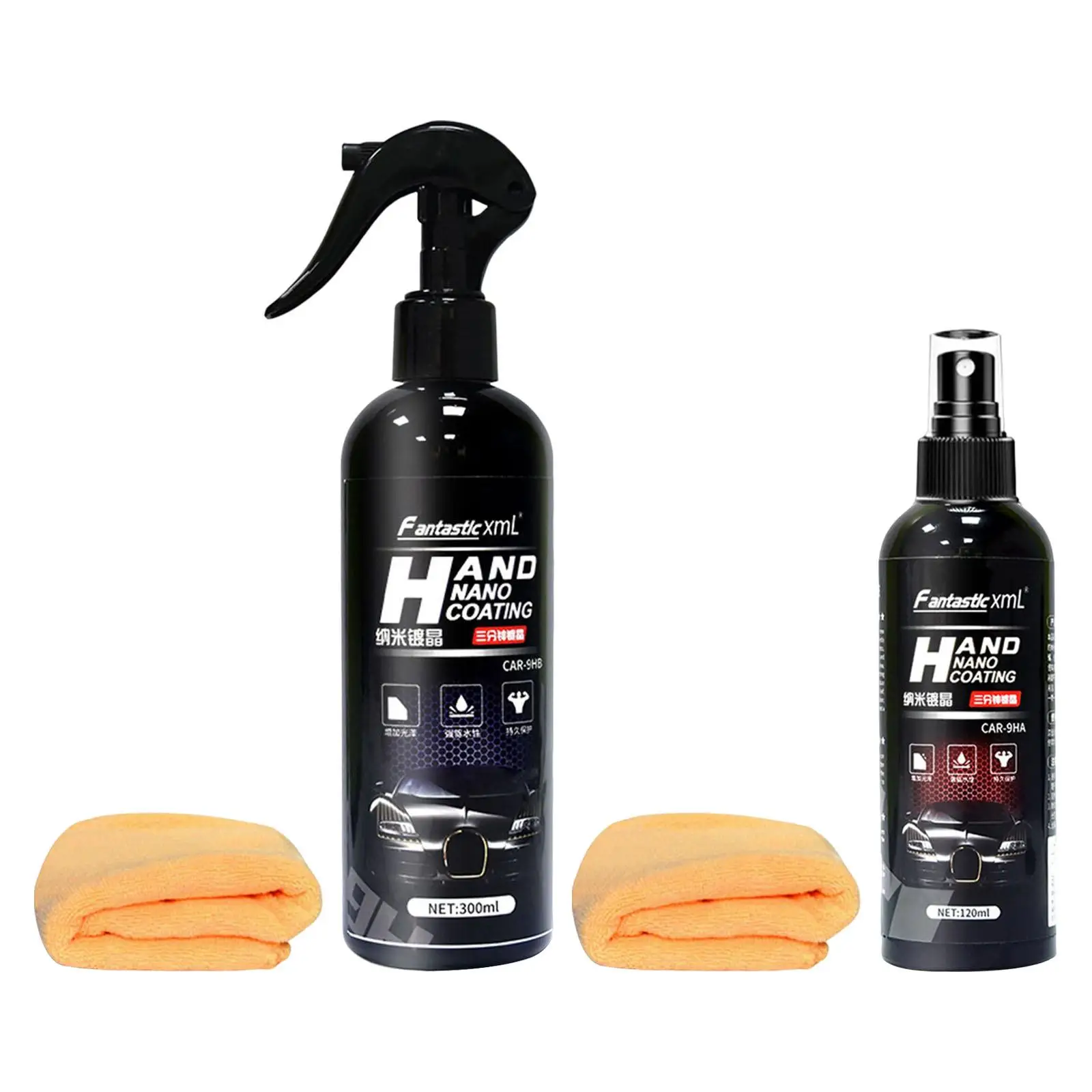 

Cars Coating Spray Anti Scratch Fortify Spray Hydrophobic Wax Polish Spray Car Top Coat Polish Fit for Window Dashboard Tire