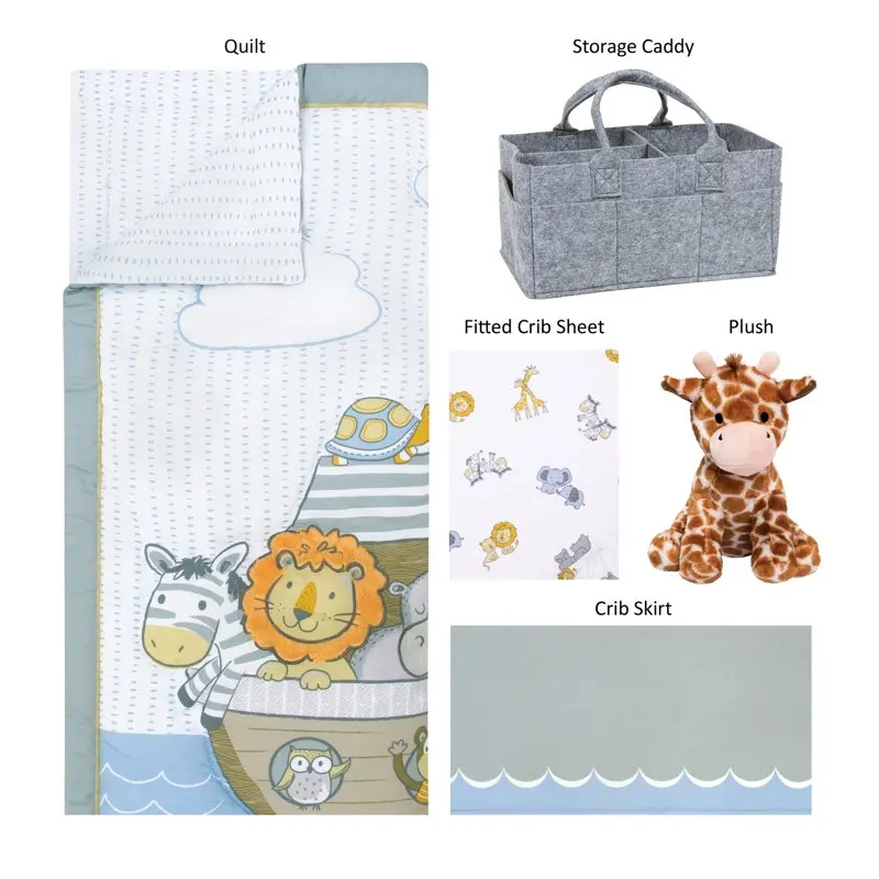 

Infant Animals Microfiber Bedding Sets, Crib, 5-Pieces