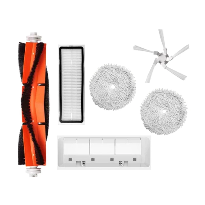 

6Pcs Replacement Parts For Xiaomi Dreame W10 Robot Vacuum Cleaner Main Side Brush HEPA Filter Mop Cloth Main Brush Cover