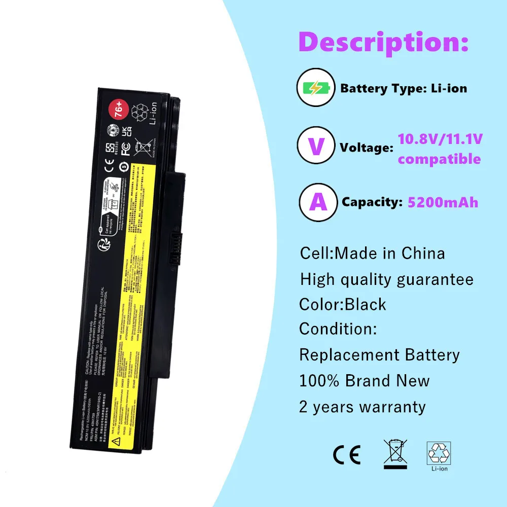 Фото 45N1762 45N1759 Аккумулятор для ноутбука Lenovo ThinkPad E550 E550C E560 E555 E565 E565C 45N1758 45N1760 45N1761 45N1763 №3