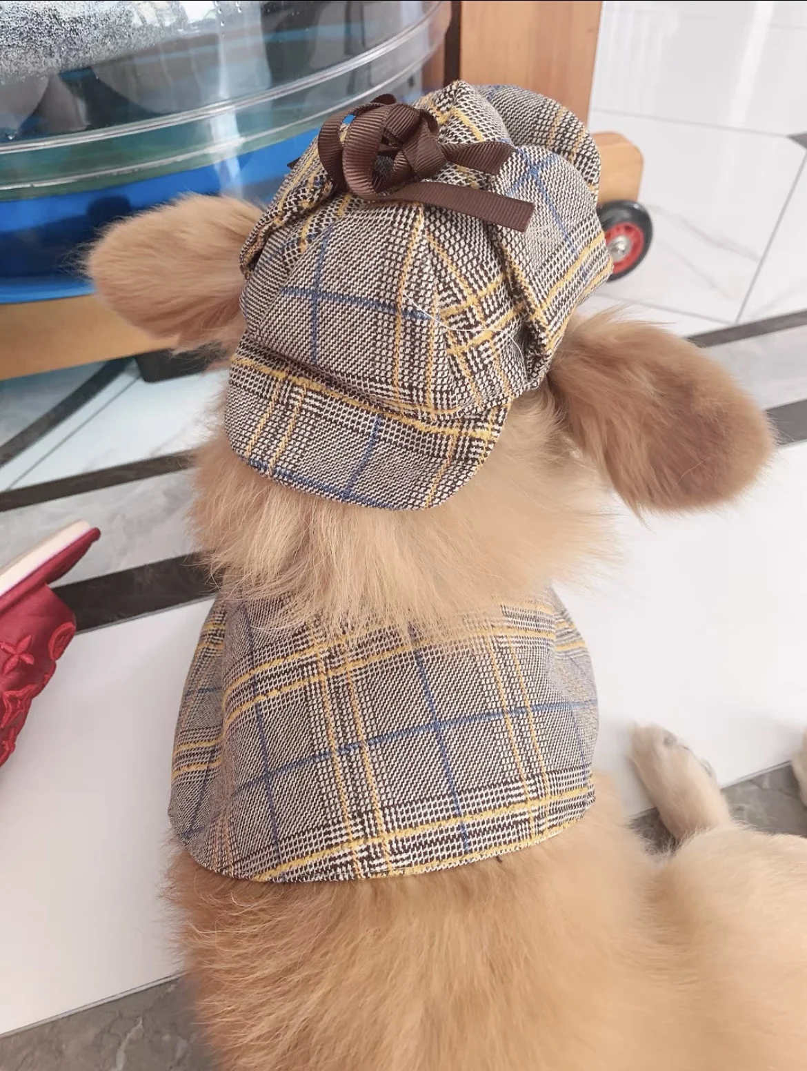 TONG Pet Шерлок Холмс плащ детективная шляпа накидка комплект котенок собака