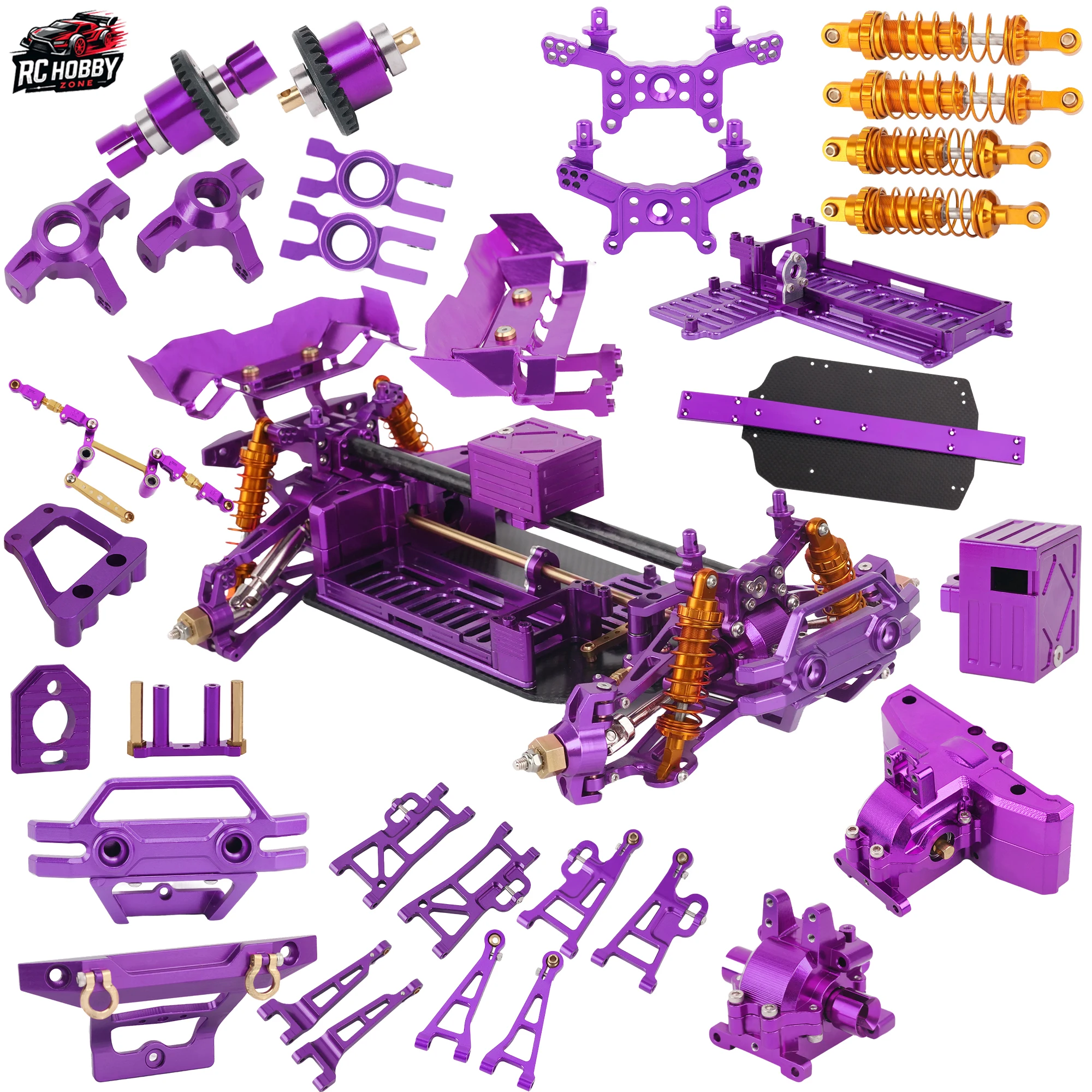 Радиоуправляемая машина из алюминиевого сплава для Hyper GO MJX 14209 14210 H14BM 1/14