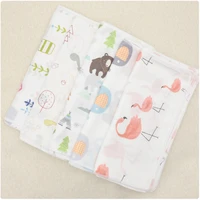 baby feeding towel teddy bunny bear dot chart printed children small handkerchief gauze nursing printing gauze saliva towel