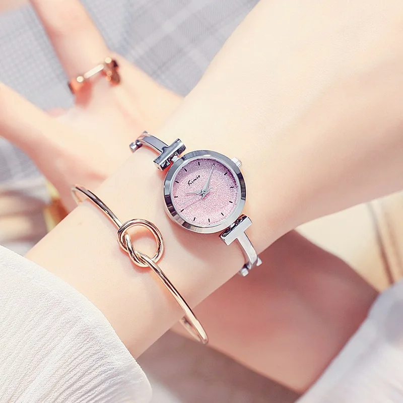 

NO.2 A1317 Bracelet Watch Ladies Stainless Steel Thin Dress Watches Star diamond Wristwatch Clock Gift