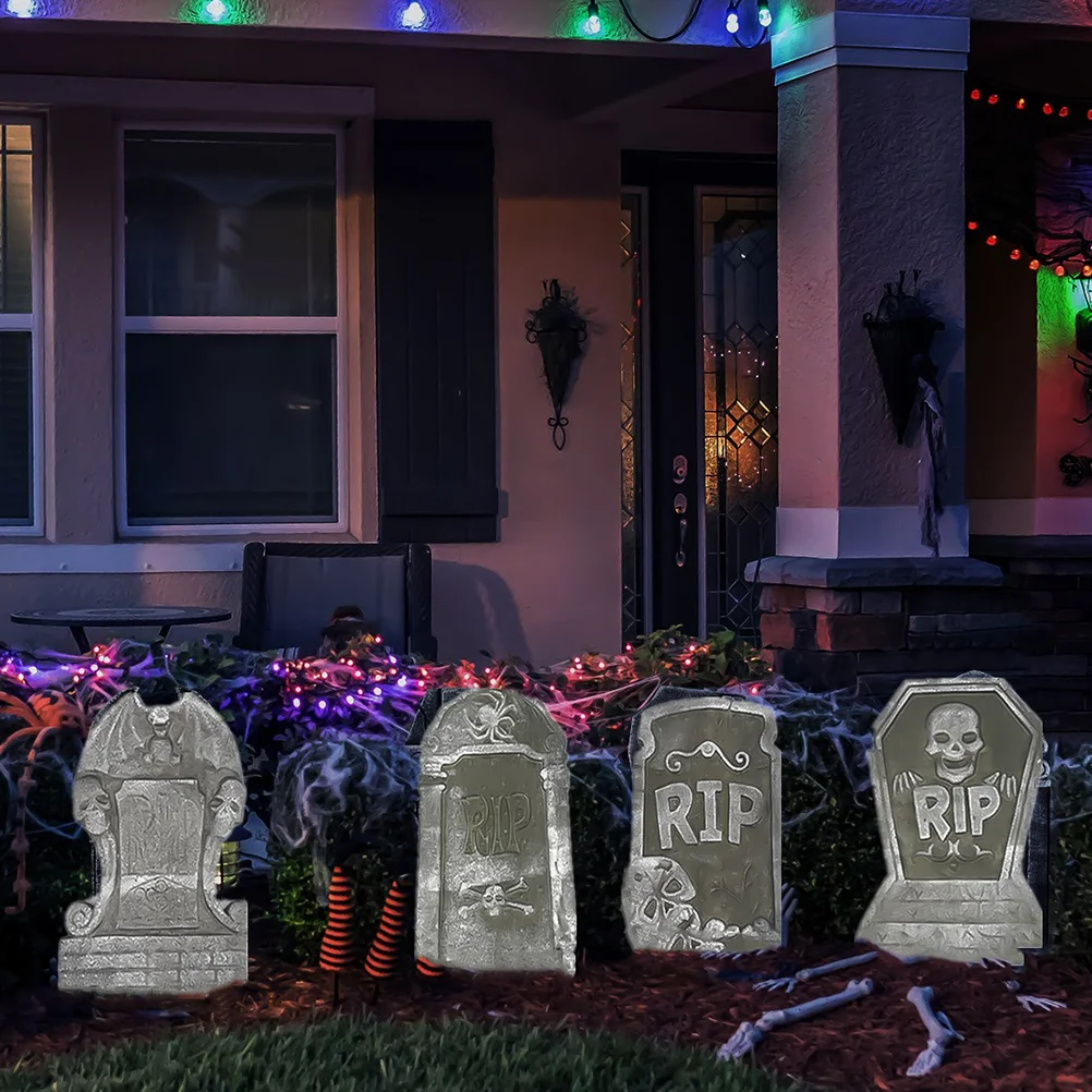 

Halloween Simulation Decorative Outdoor Decor Decorative Bar Froth Tombstones Props Dressings