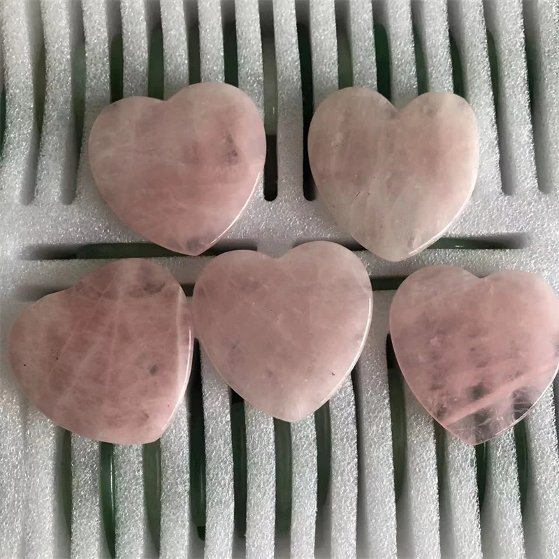 

Розовый кварц, подставка в форме сердца, искусственные кристаллы, натуральные камни, драгоценные камни, украшение для дома рейки