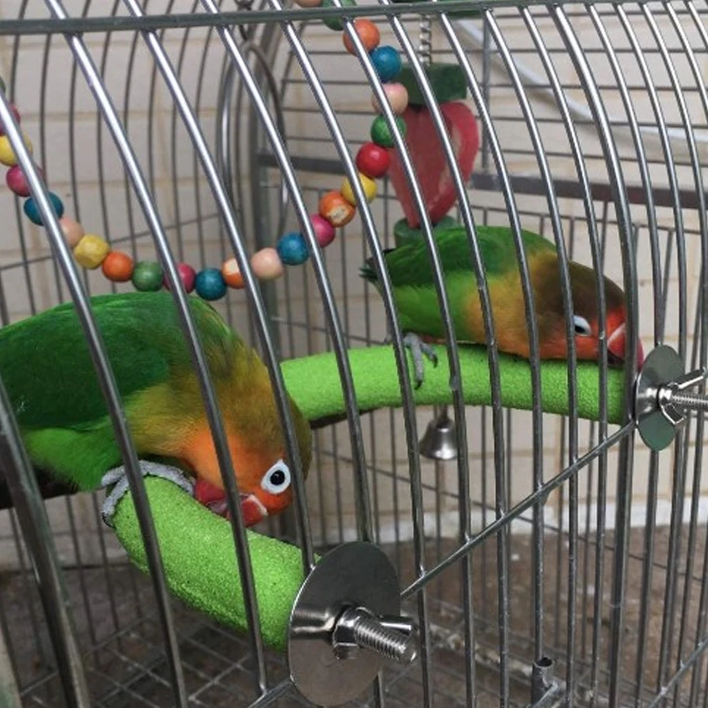 

U-образная игрушка для полировки когтей, клетка для птиц, игрушки для захвата, клетка для ногтей, стоячая стойка, палка для игр в домашнем общежитии, 19x2x17 см