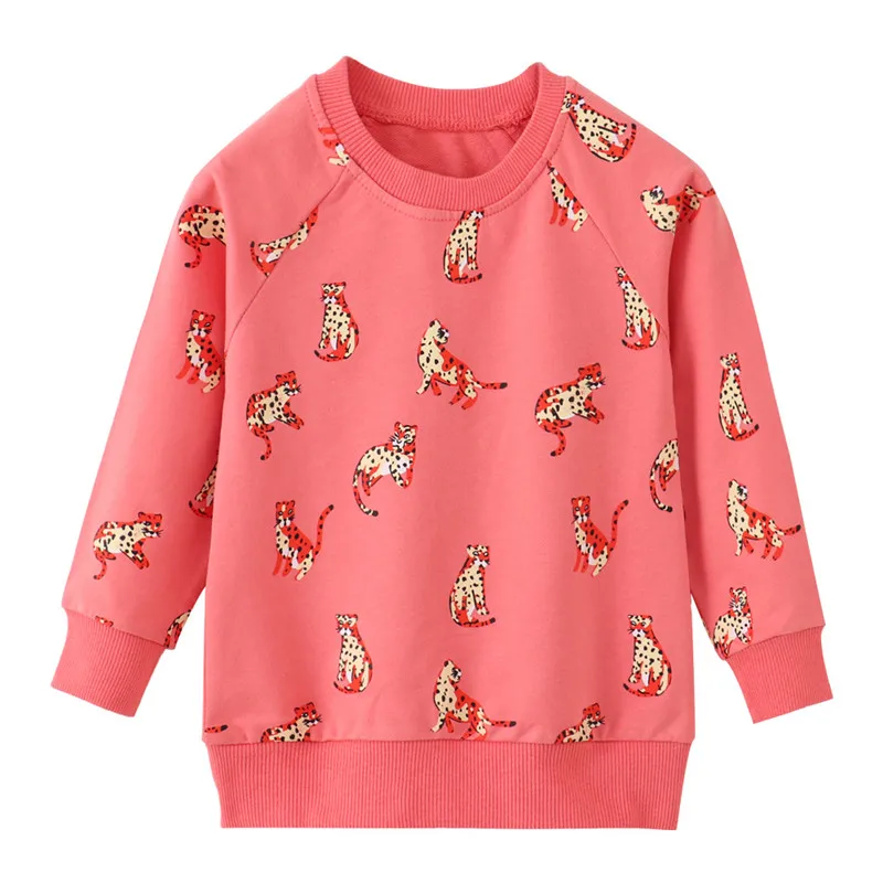 Купи Jumping Meters Animals Girls Sweatshirts For Autumn Spring Baby Clothes Winter Cartoon Children's Sport Shirts Kids Costume за 497 рублей в магазине AliExpress