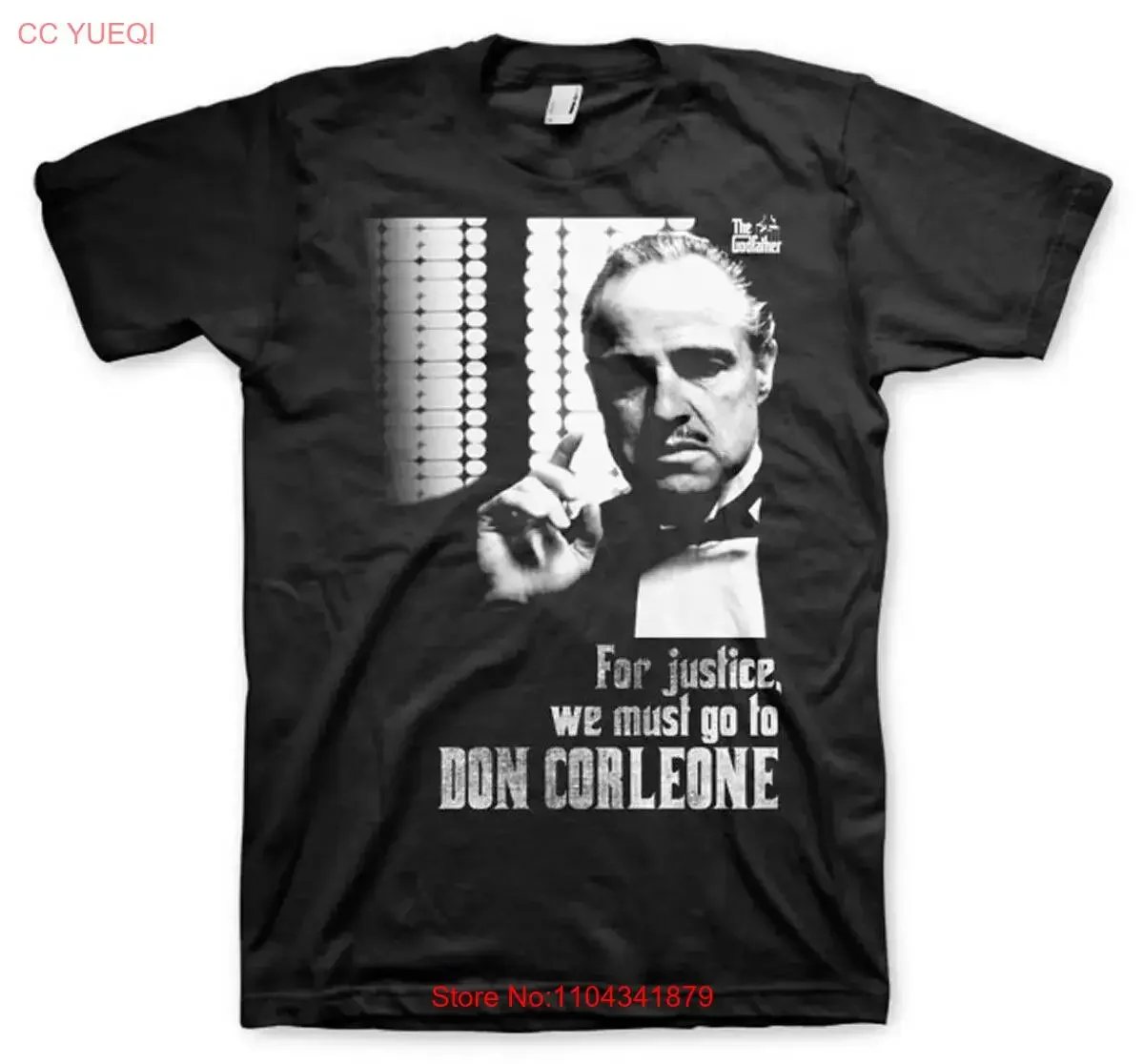Официальная футболка The Godfather Don Vito Corleone Justice мужская унисекс