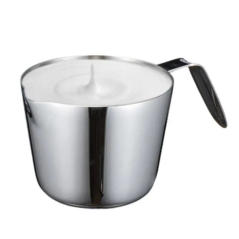 

Milk Pitcher 25oz Stainless Steel Milk Steamer Cup Frother Jug For Coffee Milk Jug Coffee Bar Espresso Machine Accessories